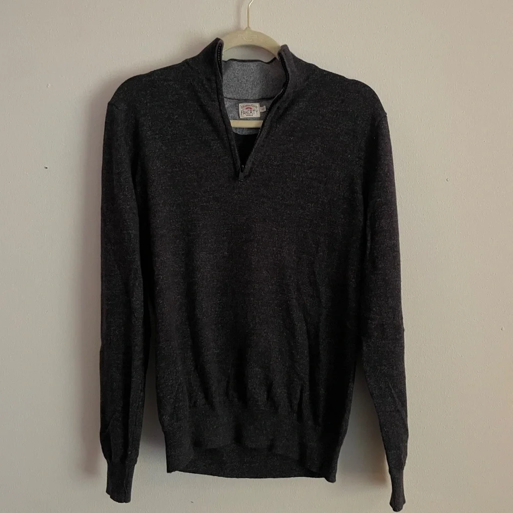 Faherty Sconset Pullover Cotton Cashmere Sweater